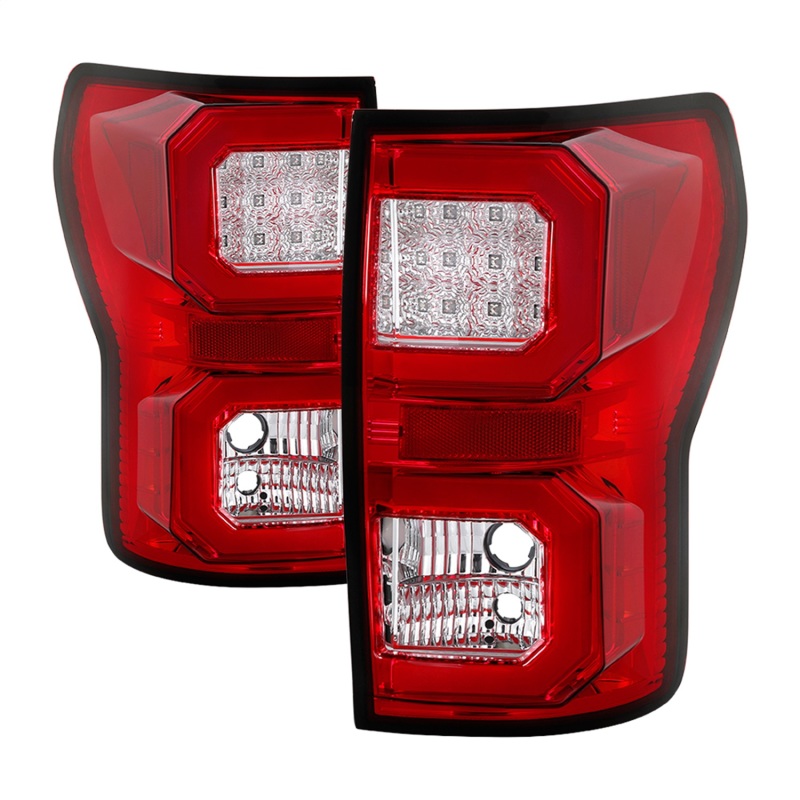 Toyota Tundra LED Tail Lights - Rear - SPYDER - Version 2 - Red Clear - `07-`13