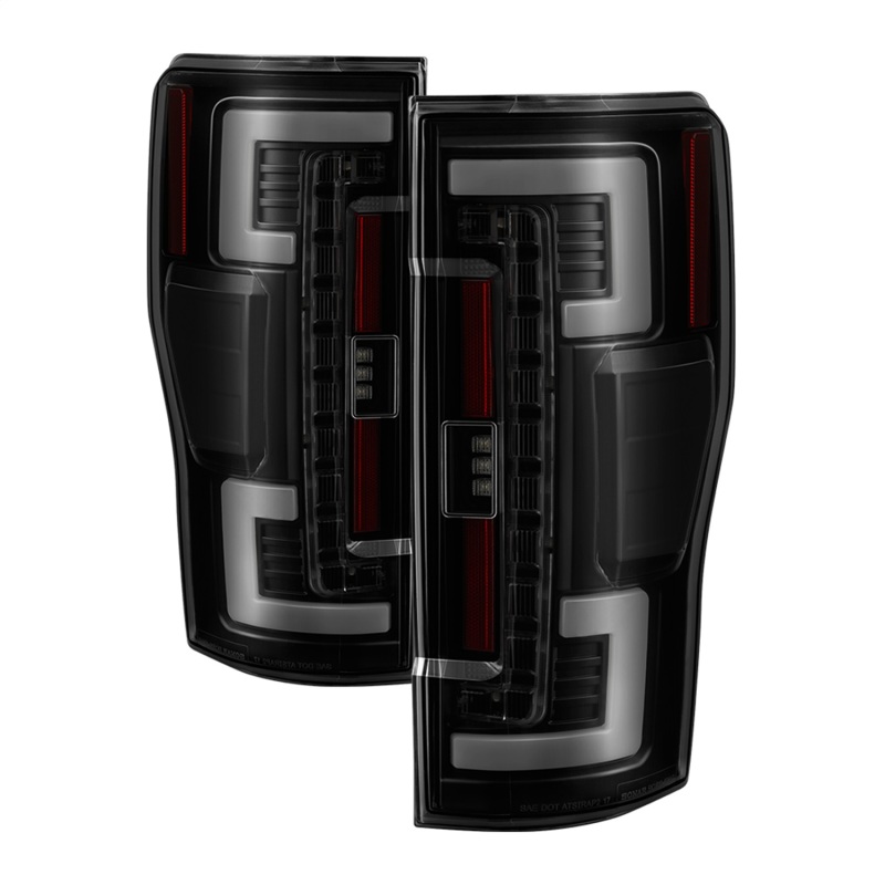 Ford F-250 Super Duty Tail Lights - SPYDER - LED - Black Smoke - `17-`18 Ford F-250 Super Duty Tail Lights - SPYDER - LED - Black Smoke - `17-`18
