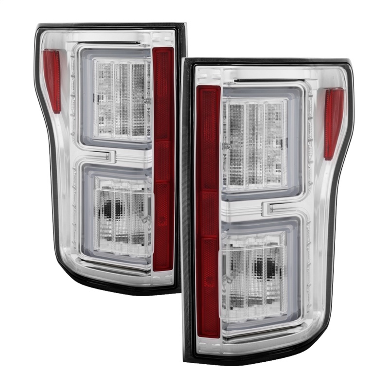 Ford F-150 LED Tail Lights - SPYDER - Light Bar - Chrome - `18-`19 Ford F-150 LED Tail Lights - SPYDER - Light Bar - Chrome - `18-`19