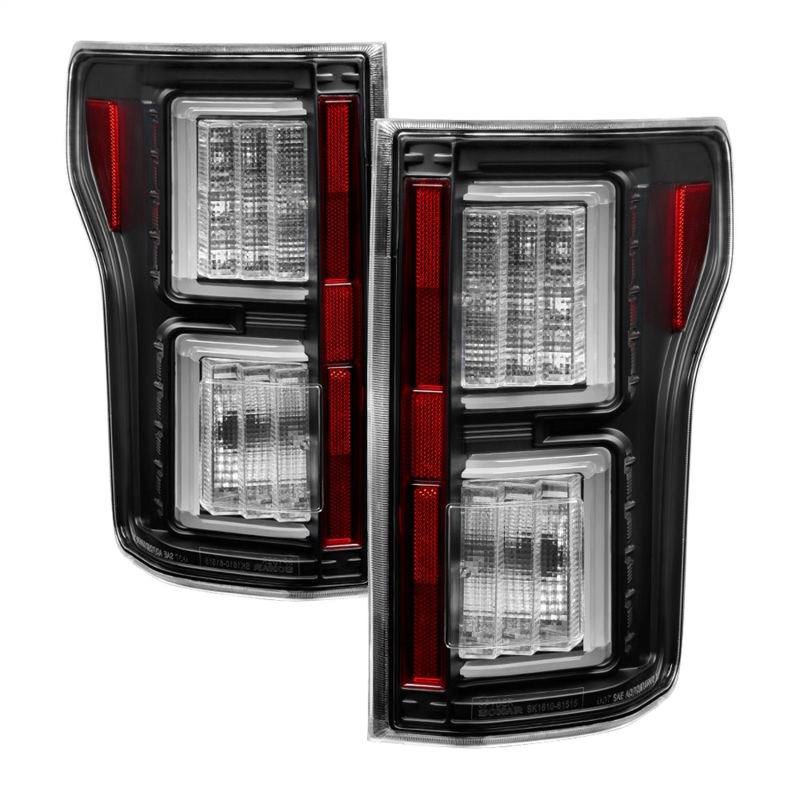 Ford F-150 LED Tail Lights - SPYDER - Light Bar - Black - `18-`19 Ford F-150 LED Tail Lights - SPYDER - Light Bar - Black - `18-`19