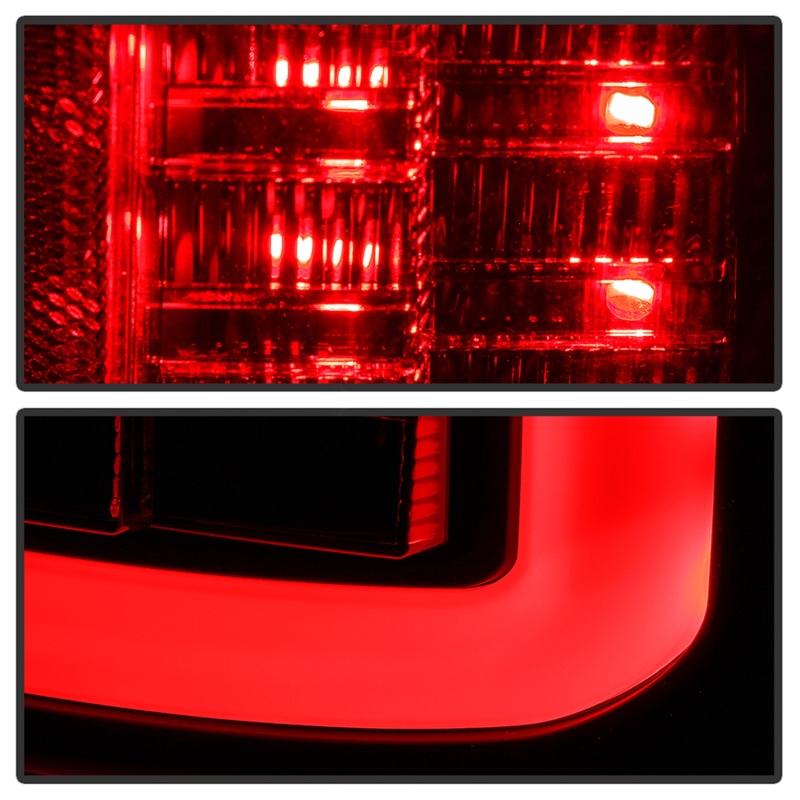 Dodge Ram LED Tail Lights - SPYDER - Version 2; Incandescent Model Only - Black - `09-`18