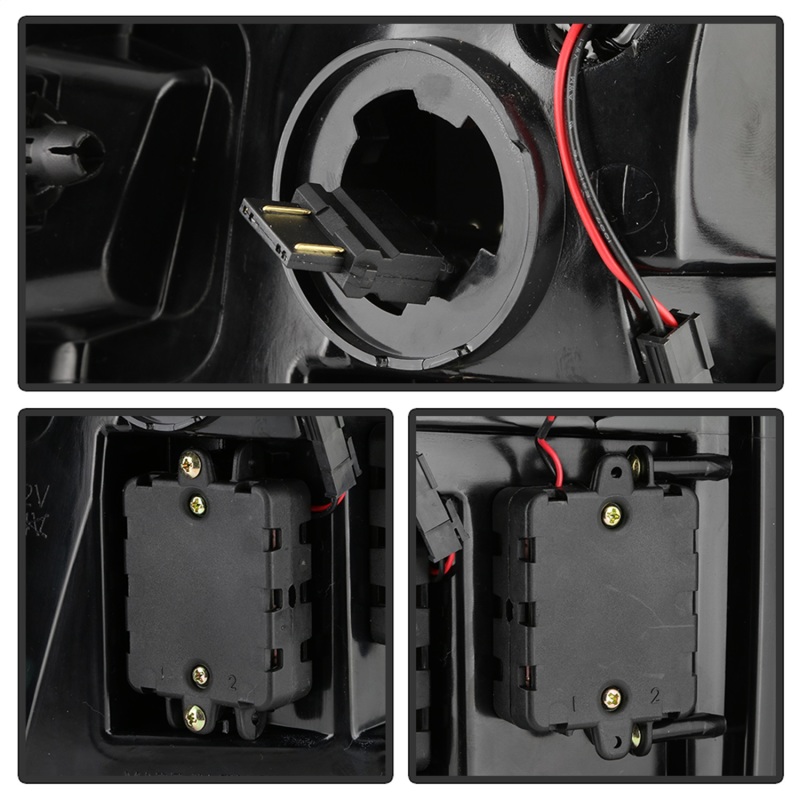 Dodge Ram LED Tail Lights - SPYDER - Version 2; Incandescent Model Only - Black - `09-`18