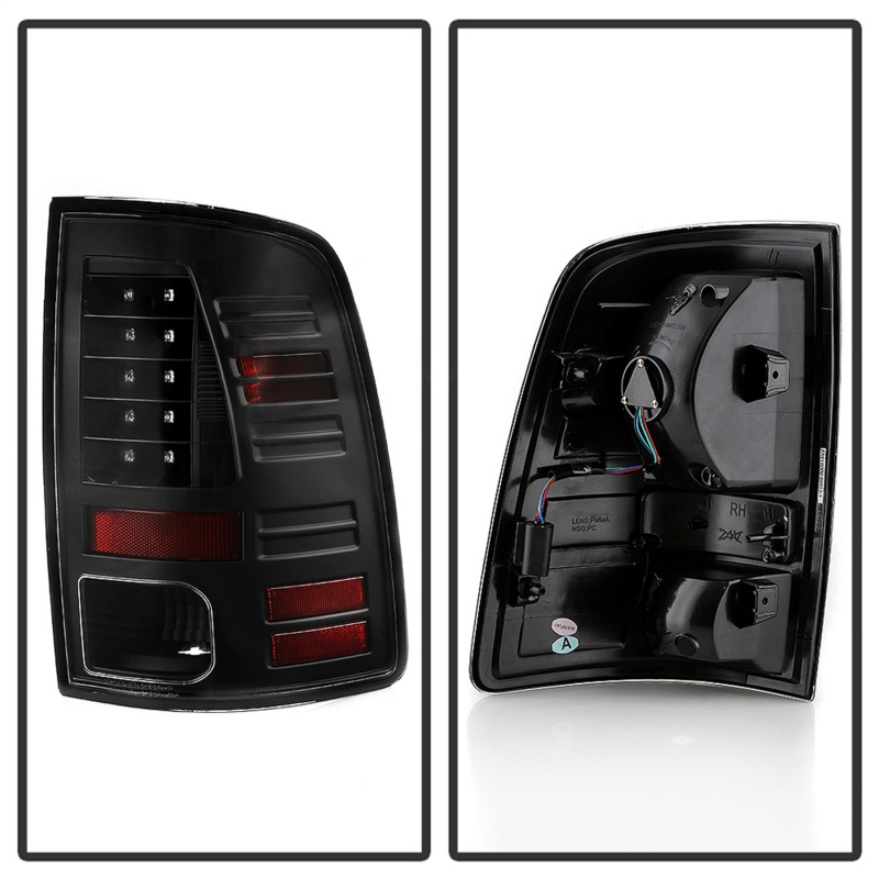 Dodge Ram 2500 LED Tail Lights - SPYDER - LED Model Only - Black - `13-`18