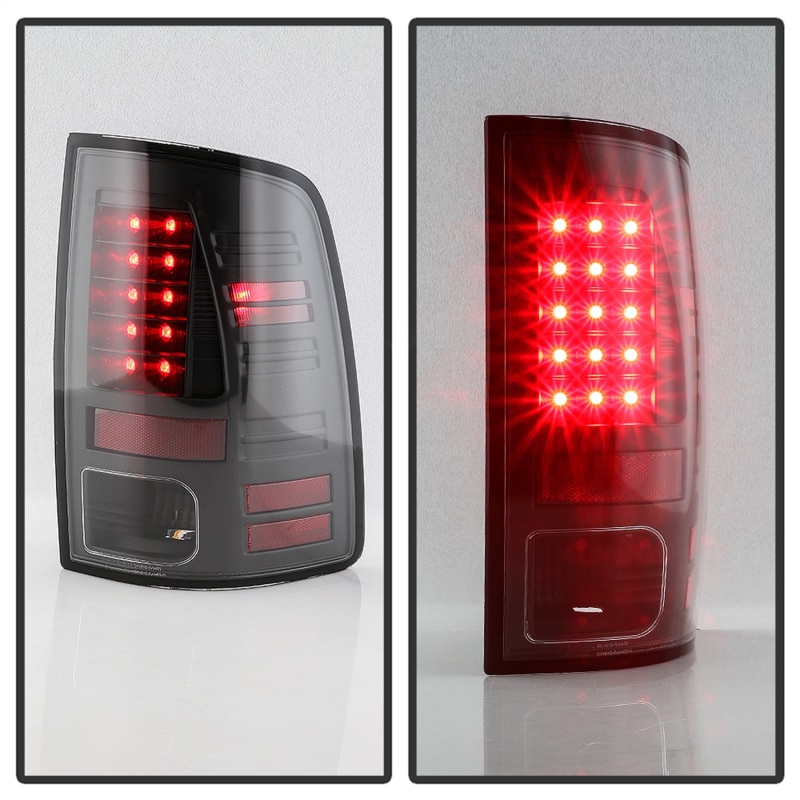 Dodge Ram 3500 LED Tail Lights - SPYDER - LED Model Only - Black - `13-`18