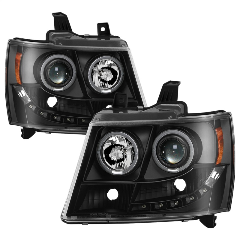 Chevrolet Suburban 1500 Headlights - SPYDER - Projector LED Halo - Black - `07-`14 Chevrolet Suburban 1500 Headlights - SPYDER - Projector LED Halo - Black - `07-`14