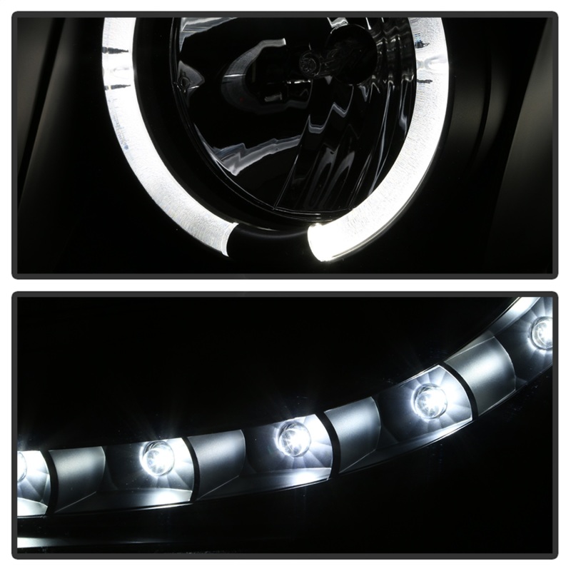 Chevrolet Suburban 1500 Headlights - SPYDER - Projector LED Halo - Black - `07-`14