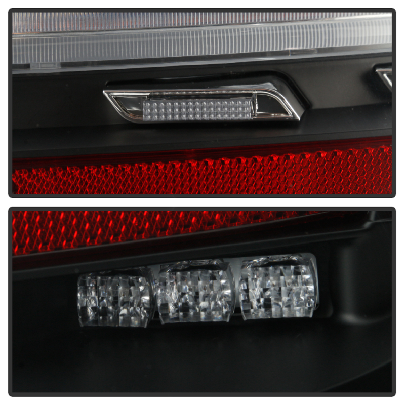 Porsche Cayman Tail Lights - SPYDER - LED, Sequential Signal - Black - `06-`08