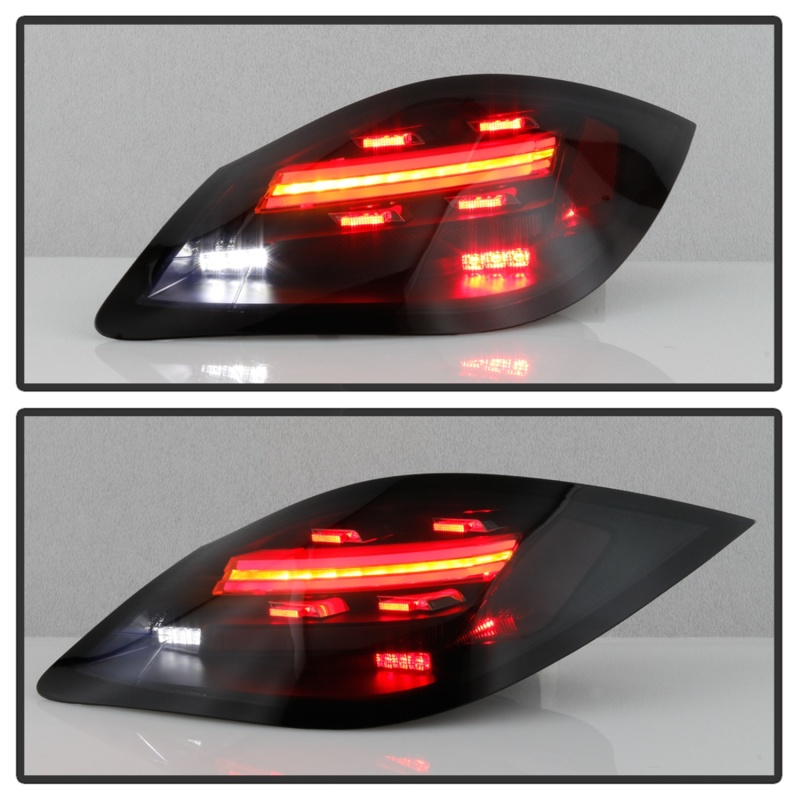 Porsche 987 Cayman LED Tail Lights - SPYDER - Sequential Signal - Smoke - `09-`12