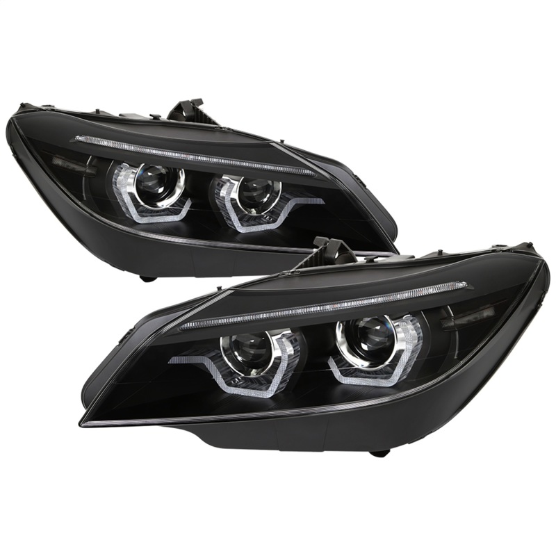 BMW Z4 Headlights - SPYDER - Halo Projector, HID Type, Xenon/HID Model Only - Black - `09-`13