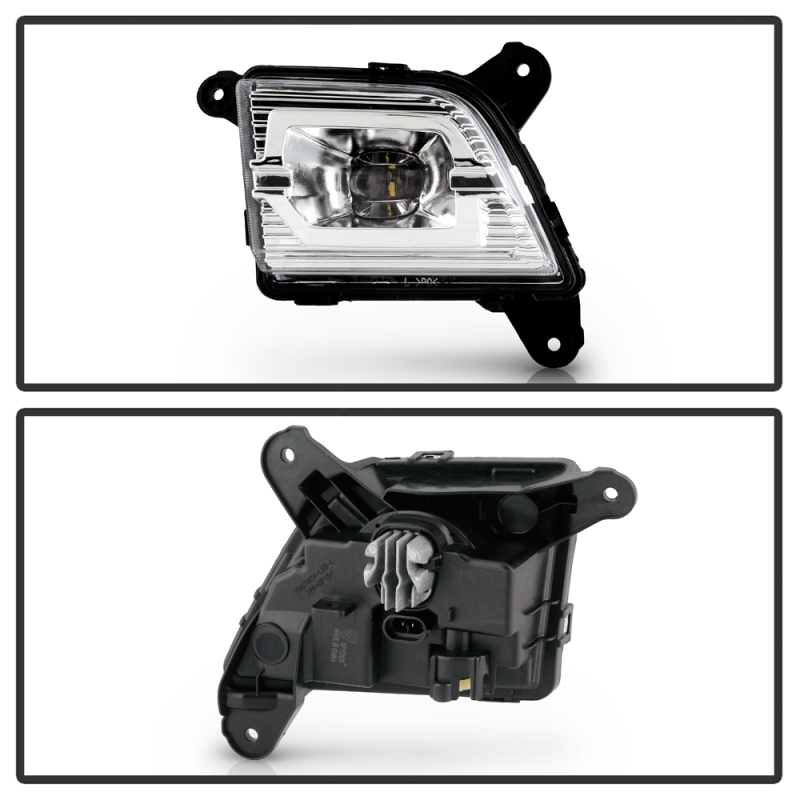 Chevrolet Silverado 1500 Fog Lights - SPYDER - OEM Style Full LED w/Universal Switch - Clear - `19-`20
