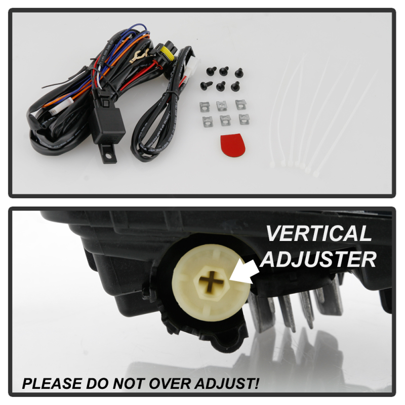 Chevrolet Silverado 1500 Fog Lights - SPYDER - OEM Style Full LED w/Universal Switch - Clear - `19-`20