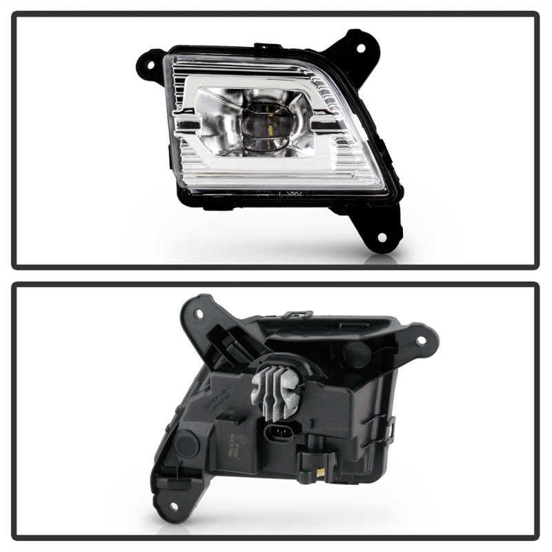 Chevrolet Silverado 1500 Fog Lights - SPYDER - OEM Style Full LED w/Universal Switch - Clear - `19-`20