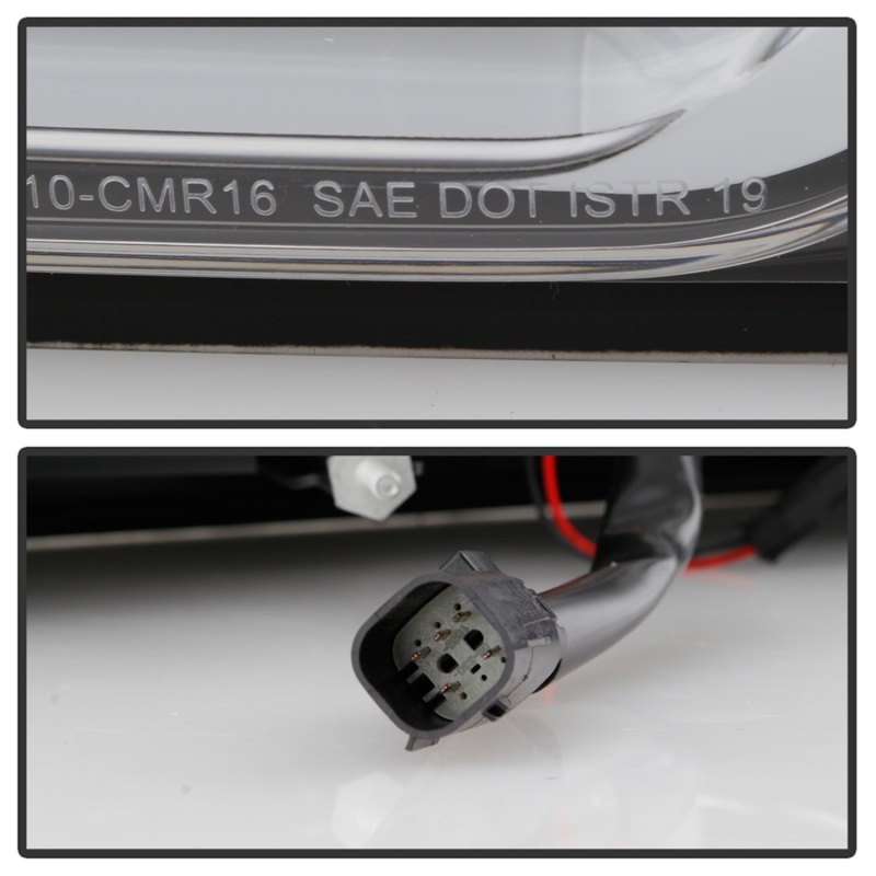 Chevrolet Camaro LED Tail Lights - SPYDER - Halogen LED, Sequential Turn Signal - Black - `16-`18