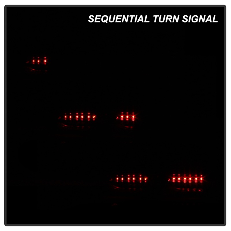 Chevrolet Camaro LED Tail Lights - SPYDER - Halogen LED, Sequential Turn Signal - Black - `16-`18
