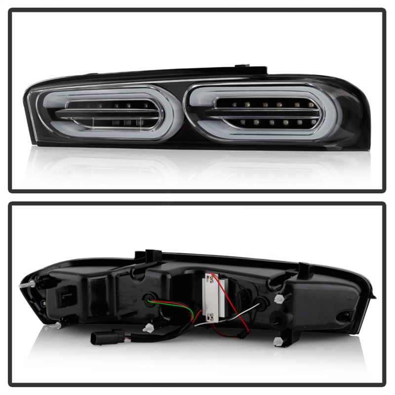 Chevrolet Camaro LED Tail Lights - SPYDER - Halogen LED, Sequential Turn Signal - Black - `16-`18