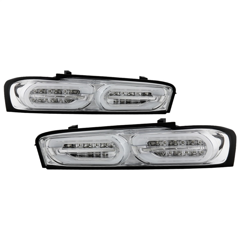Chevrolet Camaro LED Tail Lights - SPYDER - LED Model Only; w/ Sequential Turn Signal - Chrome - `16-`18 Chevrolet Camaro LED Tail Lights - SPYDER - LED Model Only; w/ Sequential Turn Signal - Chrome - `16-`18