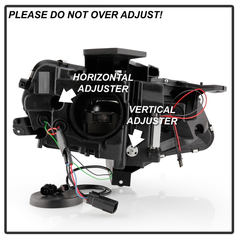 Chevrolet Camaro Headlights - SPYDER - Full LED, Halogen Model, Sequential Turn Signal - Black - `16-`18