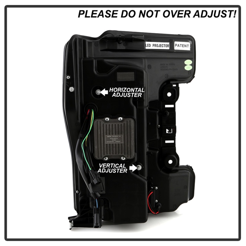 Ford F-350 Headlights - SPYDER - Full LED with Sequential Turn Signal - Chrome - `17-`18