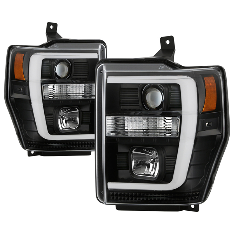 Ford F-350 Headlights - SPYDER - Spyder Platinum Series V2 High-Power LED Module - Black - `08-`10
