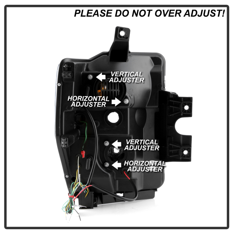 Ford F-350 Headlights - SPYDER - Spyder Platinum Series V2 High-Power LED Module - Black - `08-`10