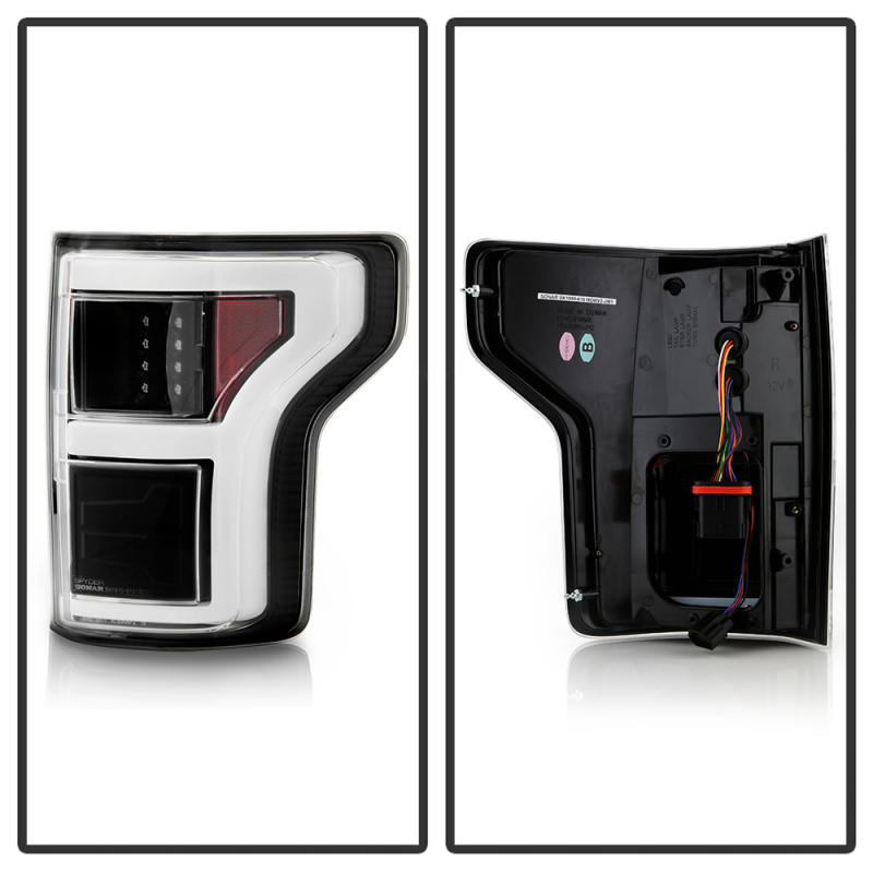 Ford F150 LED Tail Lights - SPYDER - Rear Blind Spot - Black - `18-`20