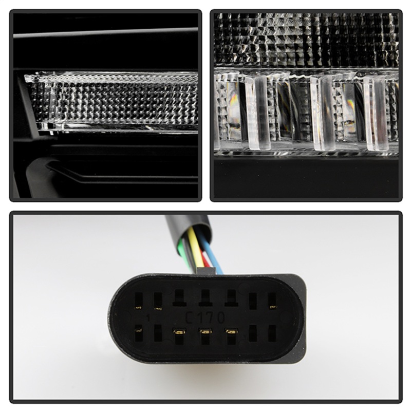 RAM 3500 Headlights - SPYDER - Apex Series High-Power LED Module - Black - `13-`19