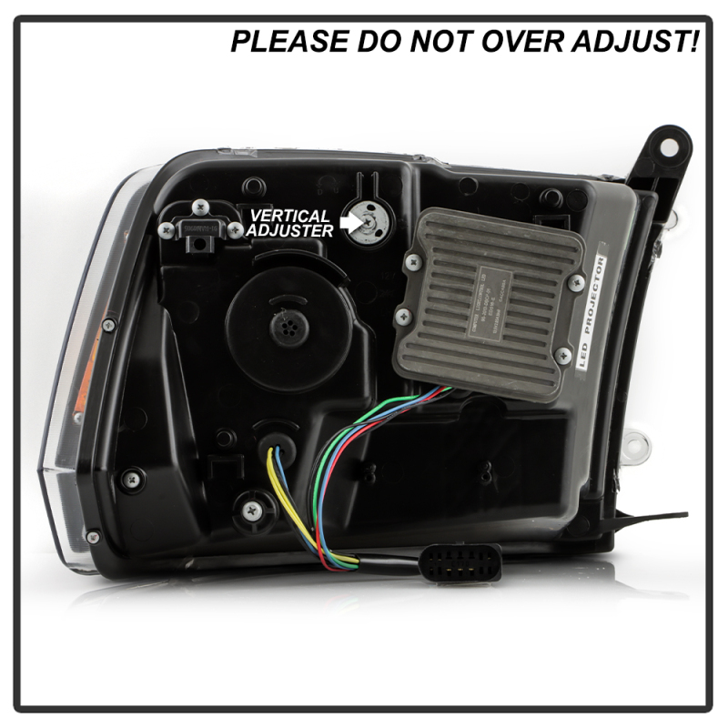 RAM 3500 Headlights - SPYDER - Apex Series High-Power LED Module - Black - `13-`19