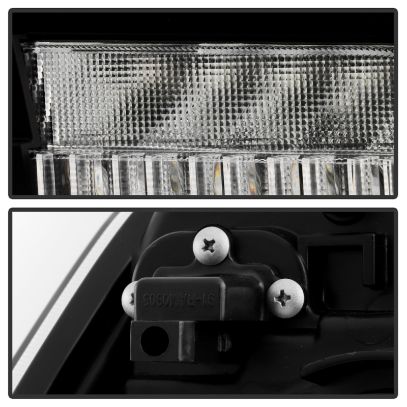 RAM 3500 Headlights - SPYDER - Apex Series High-Power LED Module - Black - `13-`19