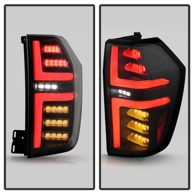 Chevrolet Suburban LED Tail Lights - SPYDER - Black - `21-`23