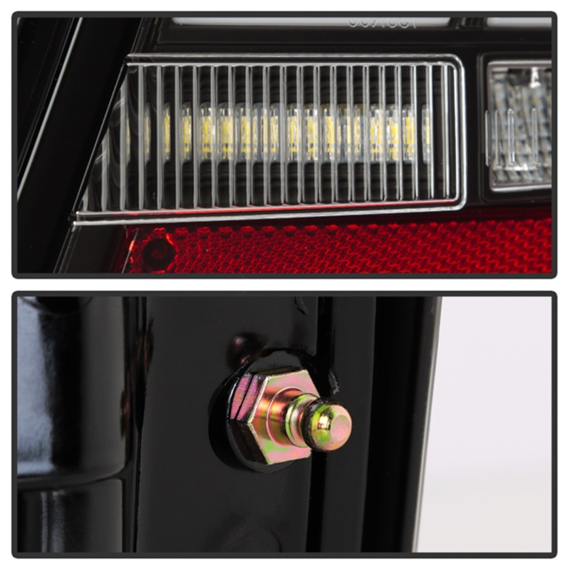 Audi S5 LED Tail Lights - SPYDER - Apex Series, Sequential Turn Signals, Clear Light Bar - Black - `13-`17