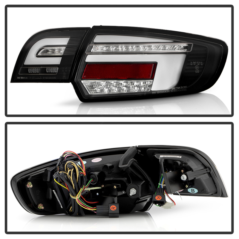 Audi A3 LED Tail Lights - SPYDER - Black - `09-`13