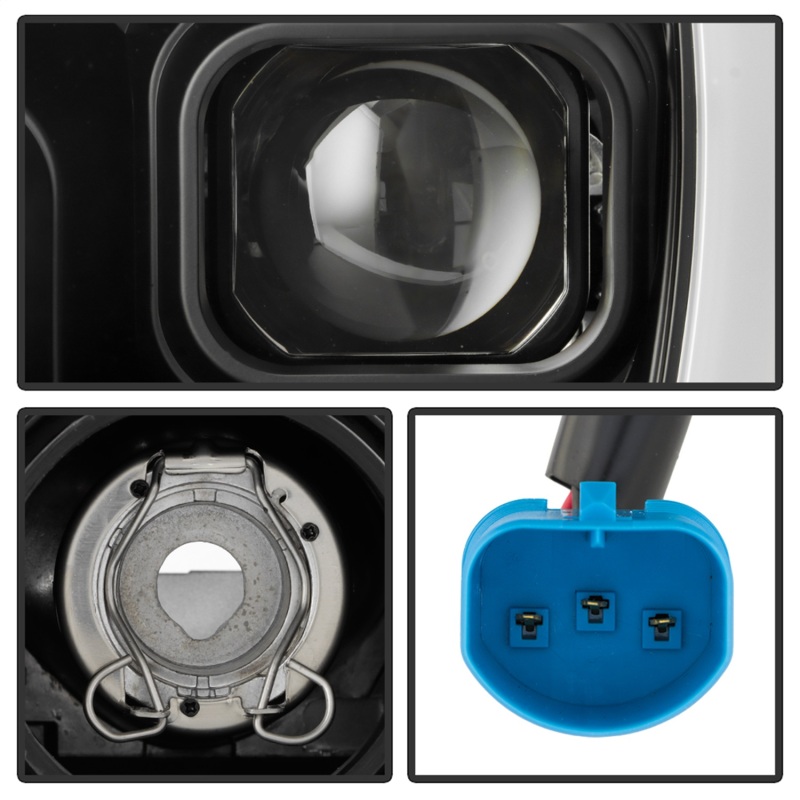 Nissan Frontier Projector Headlights - SPYDER - Greeting Light Show Animation + Sequential LED Turn Signal Lights - Black - `05-`08