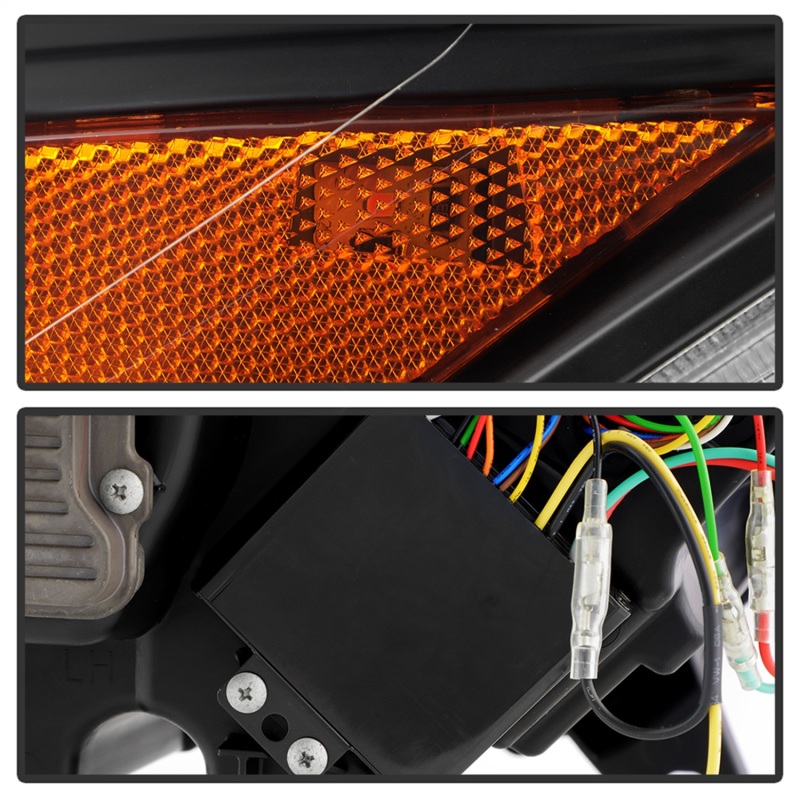 Ford Mustang Headlights - SPYDER - LED - Black - `15-`17