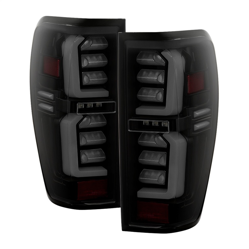 GMC Sierra 1500 LED Tail Lights - SPYDER - Spyder Apex Series - Black Smoke - `19-`20 GMC Sierra 1500 LED Tail Lights - SPYDER - Spyder Apex Series - Black Smoke - `19-`20