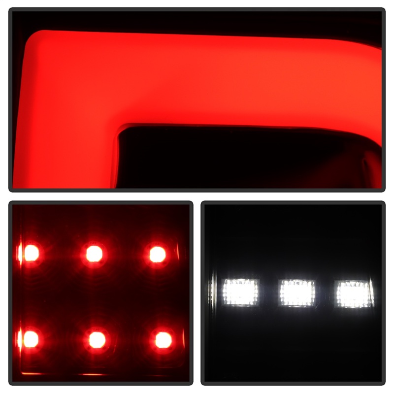 Chevrolet Suburban LED Tail Lights - Rear - SPYDER - Light Bar - Black Smoke - `15-`20