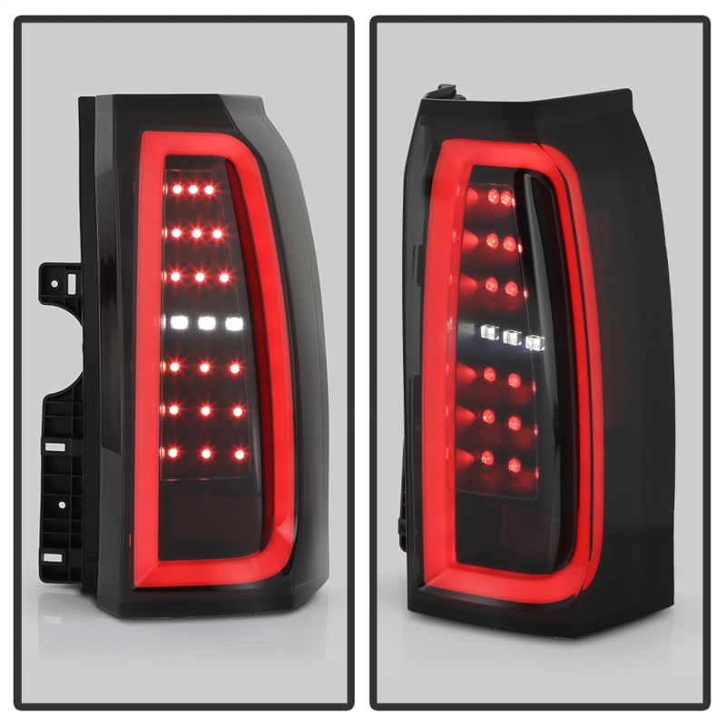 Chevrolet Suburban LED Tail Lights - Rear - SPYDER - Light Bar - Black Smoke - `15-`20