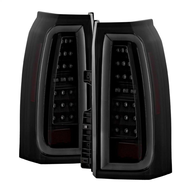 Chevrolet Suburban LED Tail Lights - Rear - SPYDER - Light Bar - Black Smoke - `15-`20 Chevrolet Suburban LED Tail Lights - Rear - SPYDER - Light Bar - Black Smoke - `15-`20