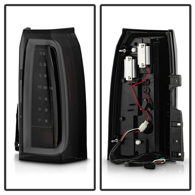 Chevrolet Suburban LED Tail Lights - Rear - SPYDER - Light Bar - Black Smoke - `15-`20