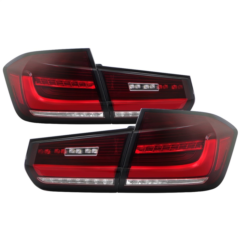 BMW 3 Series F30 LED Tail Lights - SPYDER - Apex Series - Red Clear - `12-`18 BMW 3 Series F30 LED Tail Lights - SPYDER - Apex Series - Red Clear - `12-`18