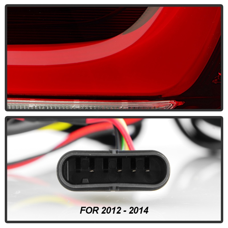 BMW 3 Series F30 LED Tail Lights - SPYDER - Apex Series - Red Clear - `12-`18