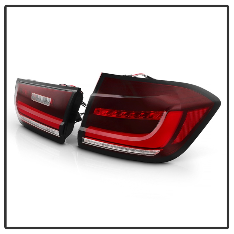 BMW 3 Series F30 LED Tail Lights - SPYDER - Apex Series - Red Clear - `12-`18
