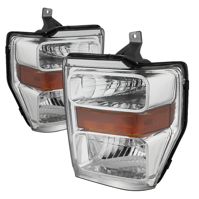 Ford F-250 Super Duty Headlights - Front - SPYDER - xTune, OEM Style - Chrome - `08-`10
