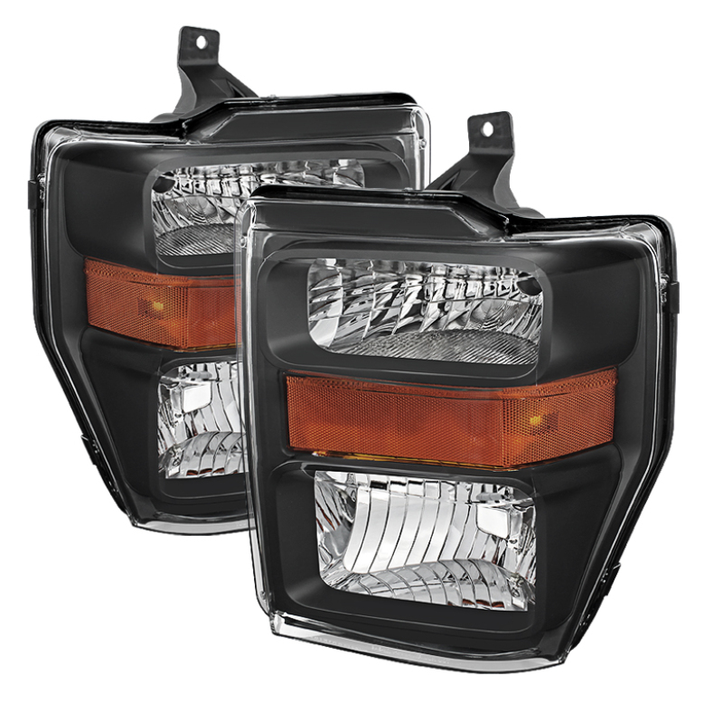 Ford F-450 Super Duty Headlights - Front - SPYDER - xTune OEM Style - Black - `08-`10 Ford F-450 Super Duty Headlights - Front - SPYDER - xTune OEM Style - Black - `08-`10