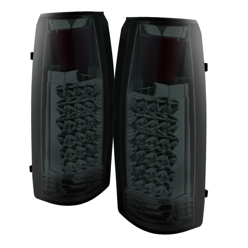 GMC Yukon Tail Lights - Rear - SPYDER - XTune LED, Chrome Housing, Smoke Lens - Chrome Housing / Smoke Lens - `99-`00