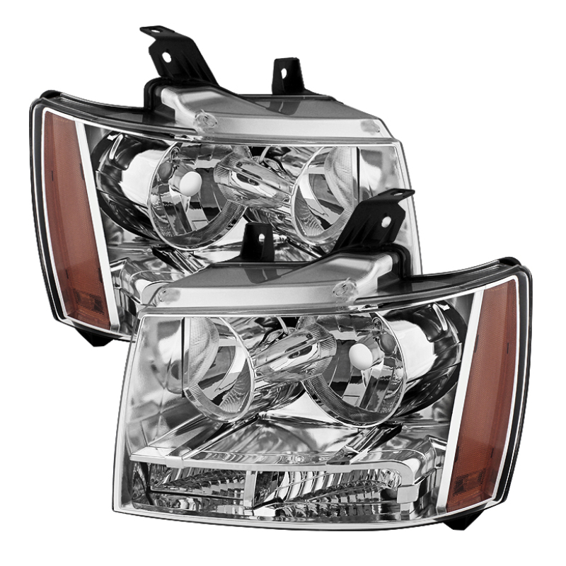 Chevrolet Suburban 1500 Headlights - SPYDER - xTune Crystal - Chrome - `07-`14 Chevrolet Suburban 1500 Headlights - SPYDER - xTune Crystal - Chrome - `07-`14