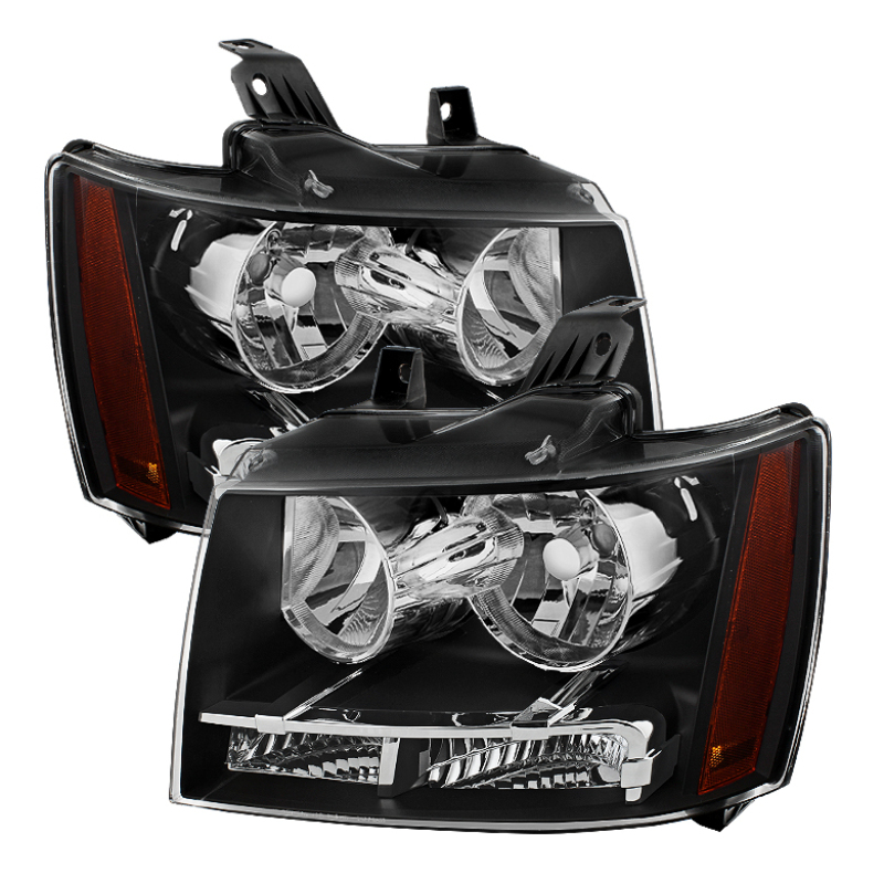 Chevrolet Suburban 2500 Headlights - Front - SPYDER - xTune Crystal - Black - `07-`14 Chevrolet Suburban 2500 Headlights - Front - SPYDER - xTune Crystal - Black - `07-`14