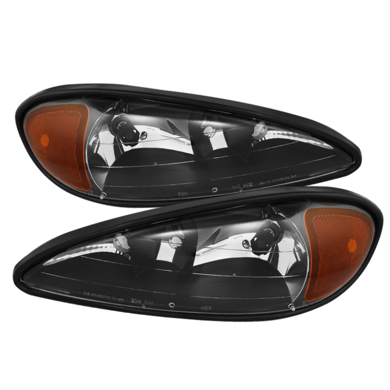 Pontiac Grand Am Headlights - SPYDER - xTune Crystal - Black - `99-`05 Pontiac Grand Am Headlights - SPYDER - xTune Crystal - Black - `99-`05