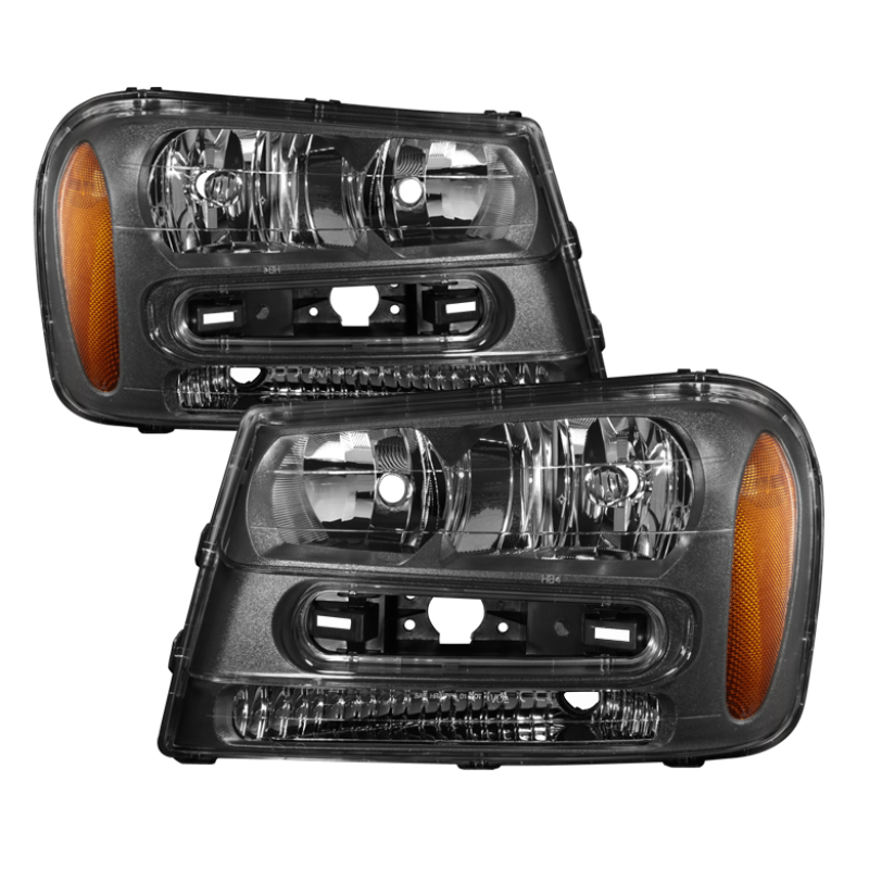 Chevrolet TrailBlazer Headlights - Front - SPYDER - xTune Crystal - Black - `02-`09 Chevrolet TrailBlazer Headlights - Front - SPYDER - xTune Crystal - Black - `02-`09