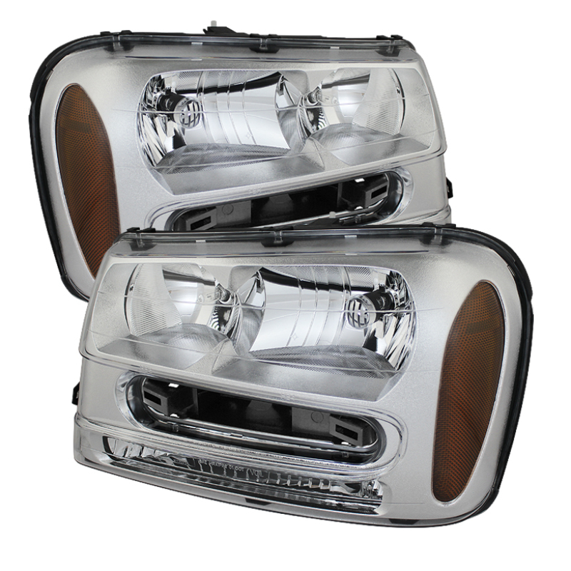 Chevrolet TrailBlazer Headlights - Front - SPYDER - xTune Crystal - Chrome - `02-`09 Chevrolet TrailBlazer Headlights - Front - SPYDER - xTune Crystal - Chrome - `02-`09