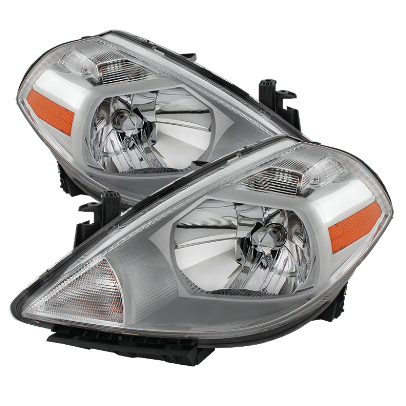 Nissan Versa Headlights - Front - SPYDER - xTune Crystal - Chrome - `07-`12 Nissan Versa Headlights - Front - SPYDER - xTune Crystal - Chrome - `07-`12